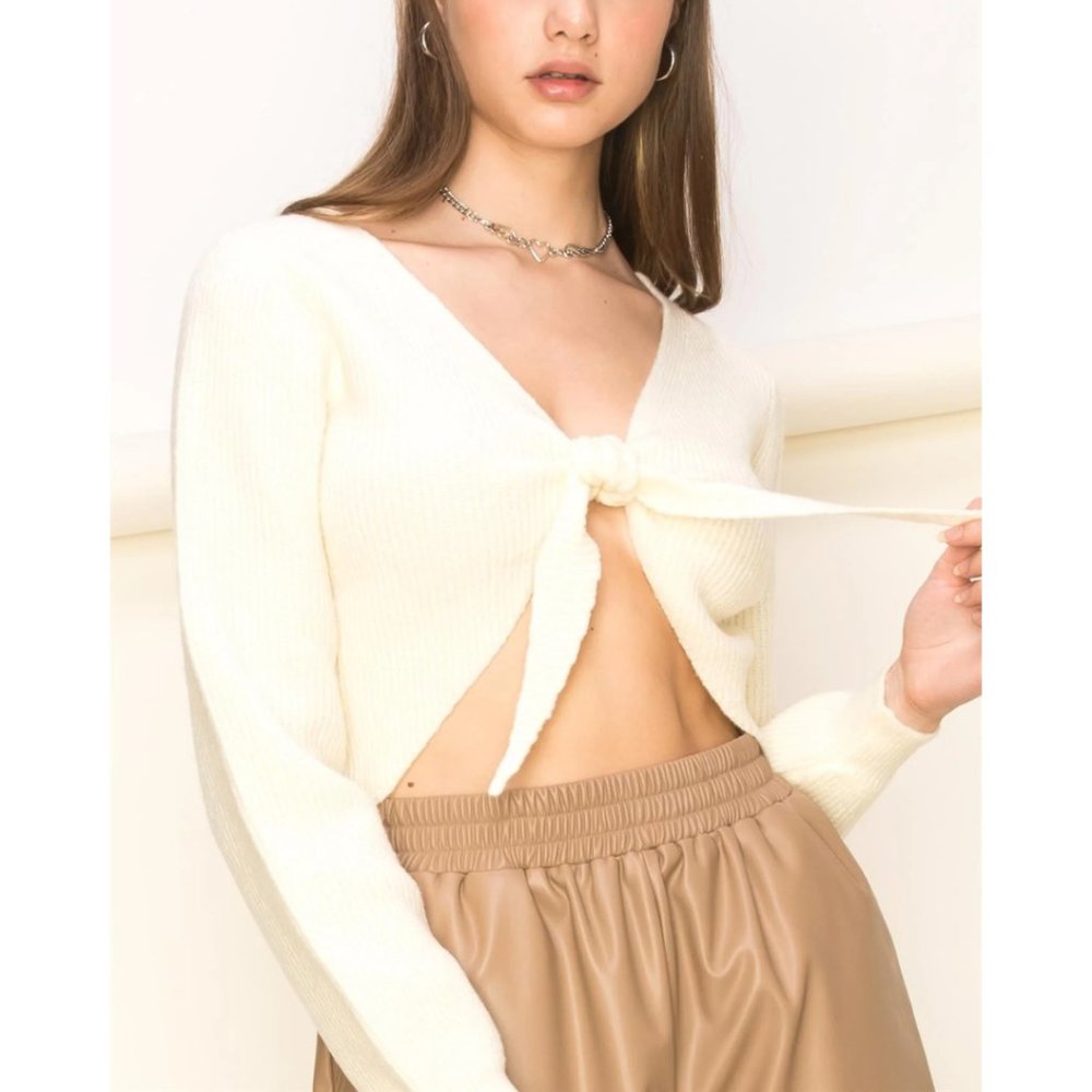 Next Level Crop Chunky Sweater